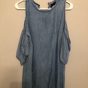 Blue soft jean like dress